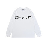 25ss high-quality Sp555der trendy high street style rhinestone embossed letter spider web hoodie for men and women