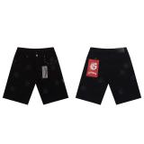 Cross-border foreign trade godspeed American fashion high street rock band washed vintage embroidered men's denim flared pants