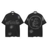 25ss American trendy high street Hellstar heavy washed distressed loose vintage short-sleeve T-shirt unisex fashion brand