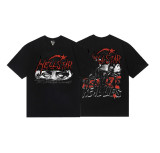 American-style super popular niche trendy brand summer Hell Star full-print graffiti short-sleeve loose-fit unisex T-shirt