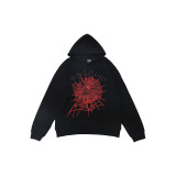 25ss cross-border foreign trade Sp555der American-style trendy brand foam letter full rhinestone hoodie sweatshirt and pants for men and women