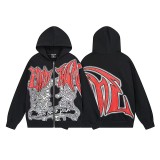 American trendy brand M IXED EMOTION hoodie sweatshirt windbreaker zip-up jacket in stock