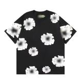 25ss Summer New DT European and American Trendy Brand Foam Cotton High Street Loose Street Style Short Sleeve T-Shirt Unisex Set