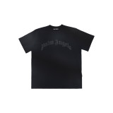 Popular cross-border e-commerce brand Palmt: New summer short-sleeve T-shirt with round neck, letter print, unisex, loose fit, European and American style