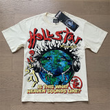 Summer new foreign trade European and American trendy brand Hell Star unisex large size loose pullover casual short-sleeve T-shirt