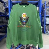 American retro SAINT MICHAEL ICON trendy brand distressed portrait hoodie for men and women, casual sweatshirt