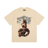 REPRESENT Doberman print washed distressed short-sleeve European and American men's summer heavy-duty trendy brand T-shirt wholesale