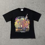 American high street niche fashion brand summer new skull figure basketball print retro loose round neck short sleeve T-shirt