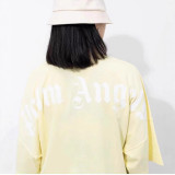 Palm Angels trendy high street letter print short-sleeve batwing sleeve loose-fit pure cotton unisex T-shirt
