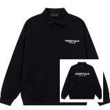 FOG Essentials heavyweight high street fashion brand hooded sweatshirt with fleece lining for autumn and winter, suitable for couples, men and women