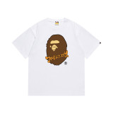 BAPE TShirt SS Summer Ape Head Little Monkey Camouflage Unisex Short Sleeve Round Neck T-Shirt for Men