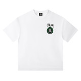 Cross-border European and American foreign trade S-letter printed cartoon series street casual loose-fitting unisex short-sleeve shirt