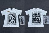 New cross-border men's and women's short-sleeve T-shirts, summer men's loose 230g heavy silk screen printed T-shirts