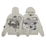 American trendy brand M IXED EMOTION hoodie sweatshirt windbreaker zip-up jacket in stock