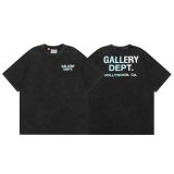 Foreign trade American-style trendy brand GALLERY DEP basic letter classic logo slogan short-sleeve unisex t-shirt for cross-border sales