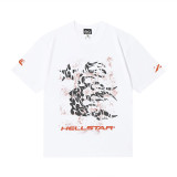 American-style super popular niche trendy brand summer Hell Star full-print graffiti short-sleeve loose-fit unisex T-shirt