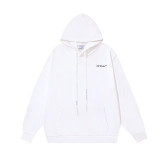 High-quality OFF American streetwear brand heavyweight Angel Caravaggio pure cotton arrow print hoodie OW sweatshirt for men and women