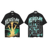 New Hellstar high-quality vintage washed loose-fit short-sleeve T-shirt for men