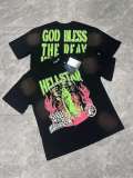 New Hellstar high-quality vintage washed loose-fit short-sleeve T-shirt for men