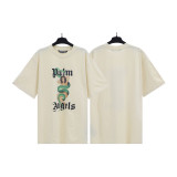 Popular cross-border e-commerce brand Palmt: New summer short-sleeve T-shirt with round neck, letter print, unisex, loose fit, European and American style