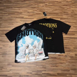 26ss Cross-Border Foreign Trade Mixed Emotion American Fashion Brand New Short-Sleeve Angel Rhinestone Loose T-Shirt for Men