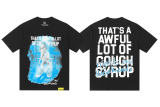 High street fashion brand COUGH SYRUP American minimalist T-shirt, casual loose-fitting short-sleeve summer unisex base shirt