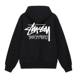 Cross-border trendy brand city exclusive zip-up hooded sweatshirt, autumn and winter loose-fit hoodie for men and women, jacket STU West