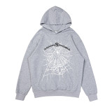 High-quality YoungThugSp555der American street fashion brand Pink loose-fit unisex hooded sweatshirt