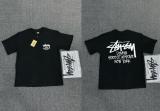 New cross-border men's and women's short-sleeve T-shirts, summer men's loose 230g heavy silk screen printed T-shirts