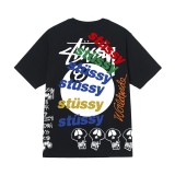6STU New T-Shirt for Men and Women, Short Sleeve T-Shirt with Cow Print, Loose Fit, 230g, Summer Tee