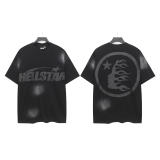 New Hellstar high-quality vintage washed loose-fit short-sleeve T-shirt for men