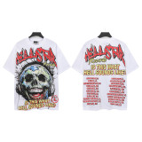 25ss American trendy high street Hellstar heavy washed distressed loose vintage short-sleeve T-shirt unisex fashion brand