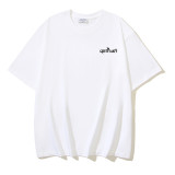 25ss high-quality OFF OW trendy high street arrow print summer short-sleeve casual loose T-shirt for men and women couples