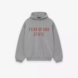 New high street autumn and winter fleece hoodie for men and women, American style trendy pants, FOG ICON hooded sweatshirt heavy weight set