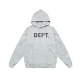 New autumn and winter G D letter logo printed fleece-lined casual loose-fitting hooded sweatshirt for both men and women