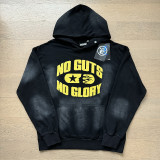 Autumn Hell Star New European and American Trendy Brand Washed Vintage Hoodie for Men, Women, Teenagers, and Couples
