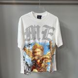 Cross-border foreign trade MIXED EMOTION American fashion brand Angel high street rhinestone bat sleeve loose short-sleeve T-shirt for men