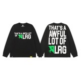 25ss cross-border high street COUG American street fashion brand cough syrup angel casual loose long-sleeve couple's matching style
