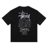 Cross-border European and American foreign trade S-letter printed cartoon series street casual loose-fitting unisex short-sleeve shirt