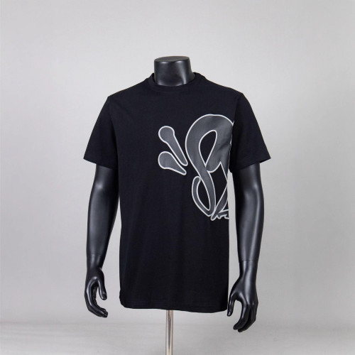 Syna World European and American trendy brand letter print high street hip-hop summer casual trendy short-sleeve T-shirt for men