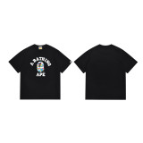 Original brand dropshipping cross-border hot-selling BAPE long-term stable supply double-thread men's and women's casual sports short-sleeve T-shirts
