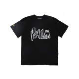 Popular cross-border e-commerce brand Palmt: New summer short-sleeve T-shirt with round neck, letter print, unisex, loose fit, European and American style