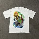 American high street niche fashion brand summer new skull figure basketball print retro loose round neck short sleeve T-shirt