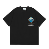 Cross-border Casablanca summer new style Casablanca LOGO printed unisex loose short-sleeve T-shirt trendy