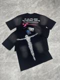 American-style super popular niche trendy brand summer Hell Star full-print graffiti short-sleeve loose-fit unisex T-shirt