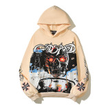 Godspeed Cross-Border 25ss Fall/Winter New Direct Print Washed Vintage Pure Cotton Hip-Hop American Style Hoodie Sweatshirt