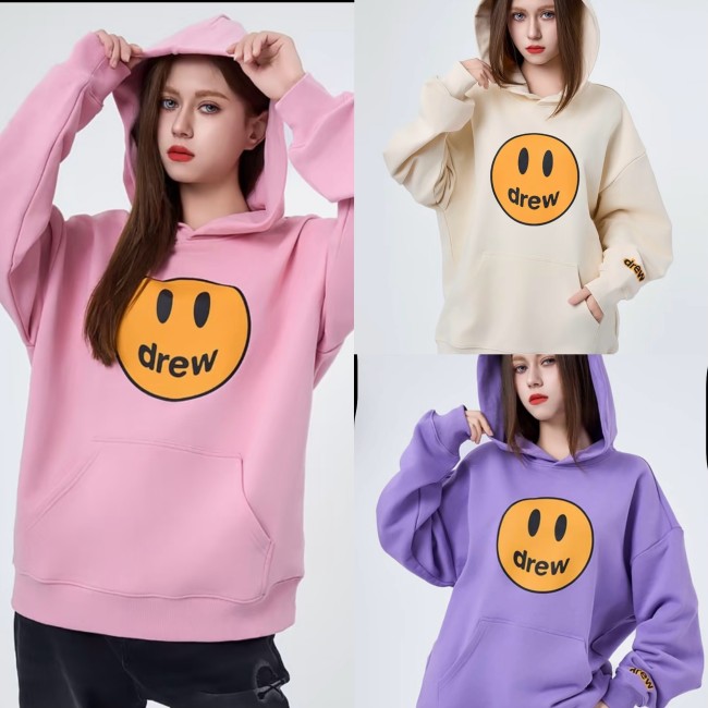 Authentic Drew House American streetwear brand Justin Bieber-style hoodie and pants for men and women.