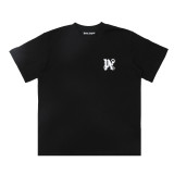 Popular cross-border e-commerce brand Palmt: New summer short-sleeve T-shirt with round neck, letter print, unisex, loose fit, European and American style