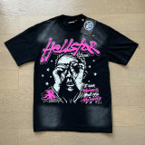 25ss Summer New American Style Trendy Brand Hell Star Unisex Couple's Oversized Loose Pullover Short Sleeve T-Shirt Tee