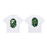 Original brand dropshipping cross-border hot-selling BAPE long-term stable supply double-thread men's and women's casual sports short-sleeve T-shirts